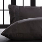 Σετ 2τμχ Μαξιλαροθήκες Hauz Vegan Silk Collection 52X92 Gray